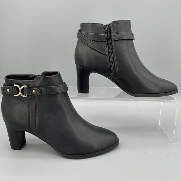 NEW Charter Club Women’s Pixxy Ankle Booties Black Size 6M - Picture 1 of 10